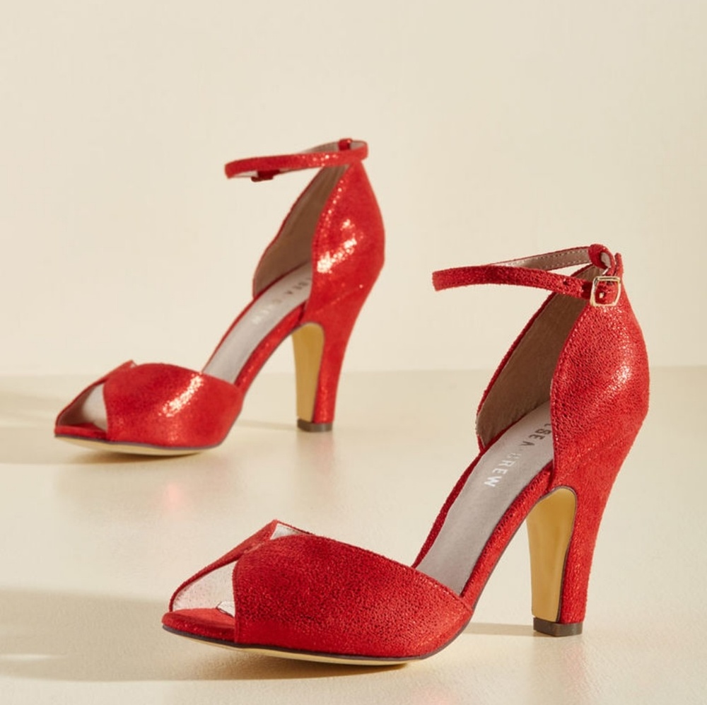 Chelsea Crew Lulu heel👠❤Modcloth Fine Dining Heel